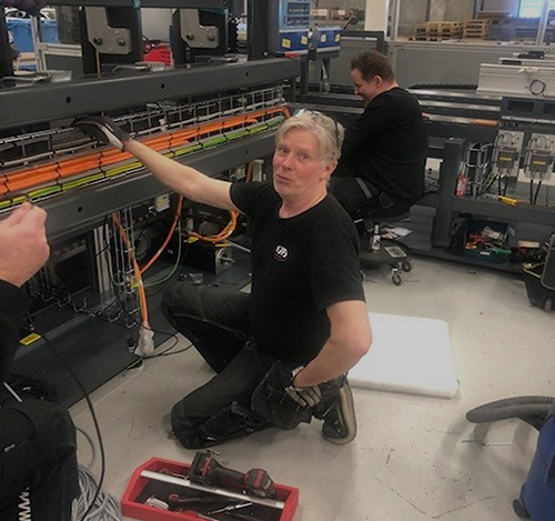 Ombyggnad av maskiner och produktionsliner hos sejfo